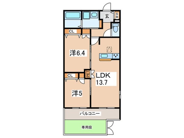 シャトン湘南の物件間取画像